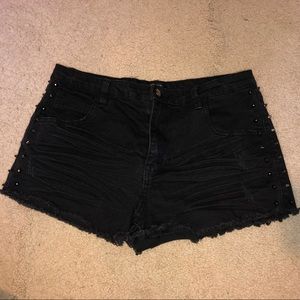 Black Hight Waisted Shorts